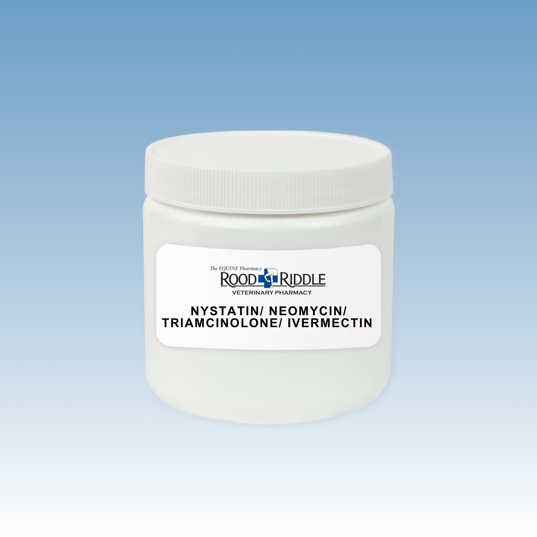 Nystatin/Neomycin/Triamcinolone/Ivermectin (112,000IU/2.4mg/1mg/5mg/gm)
