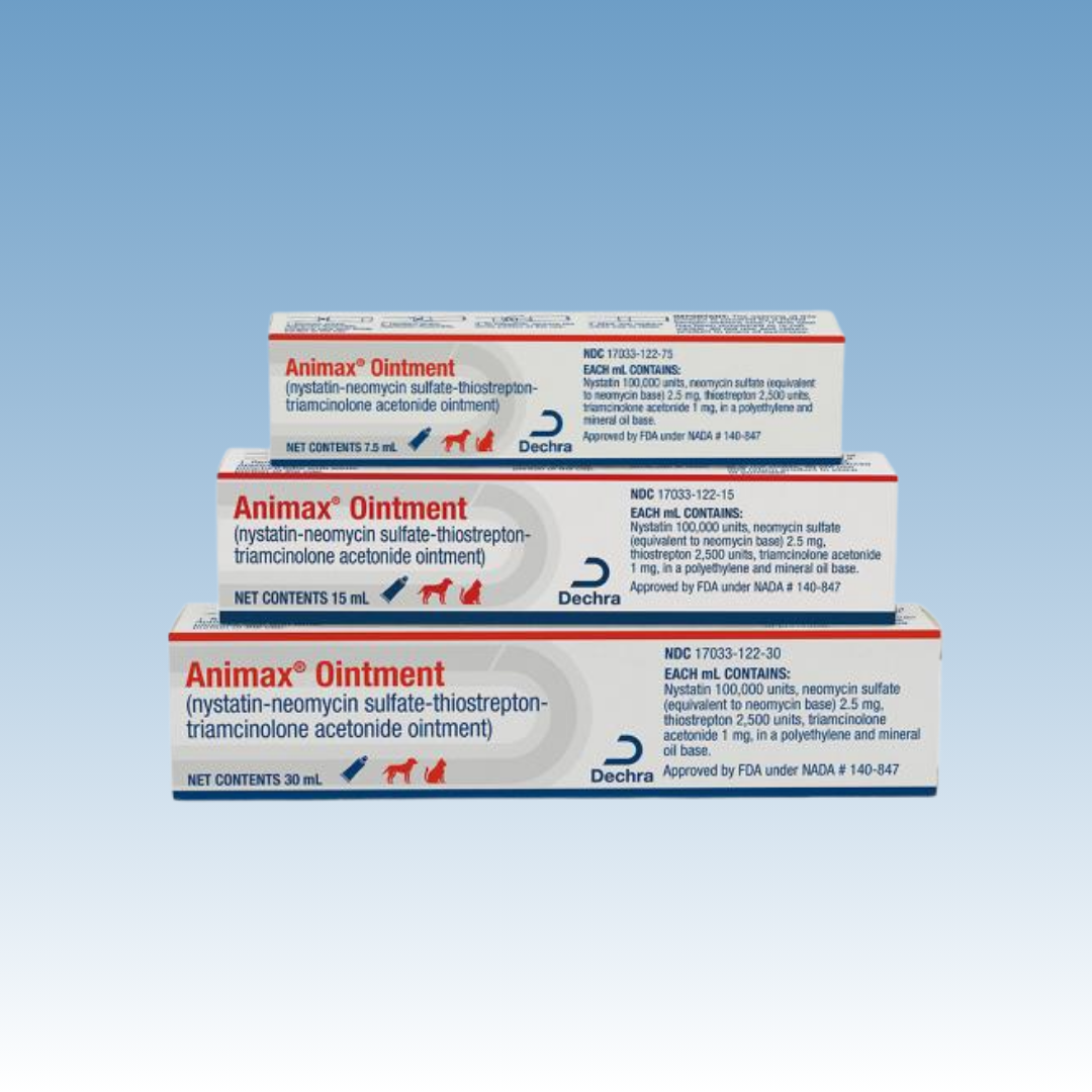 Animax (Nystatin/Neomycin/Thiostrepton/Triamcinolone)