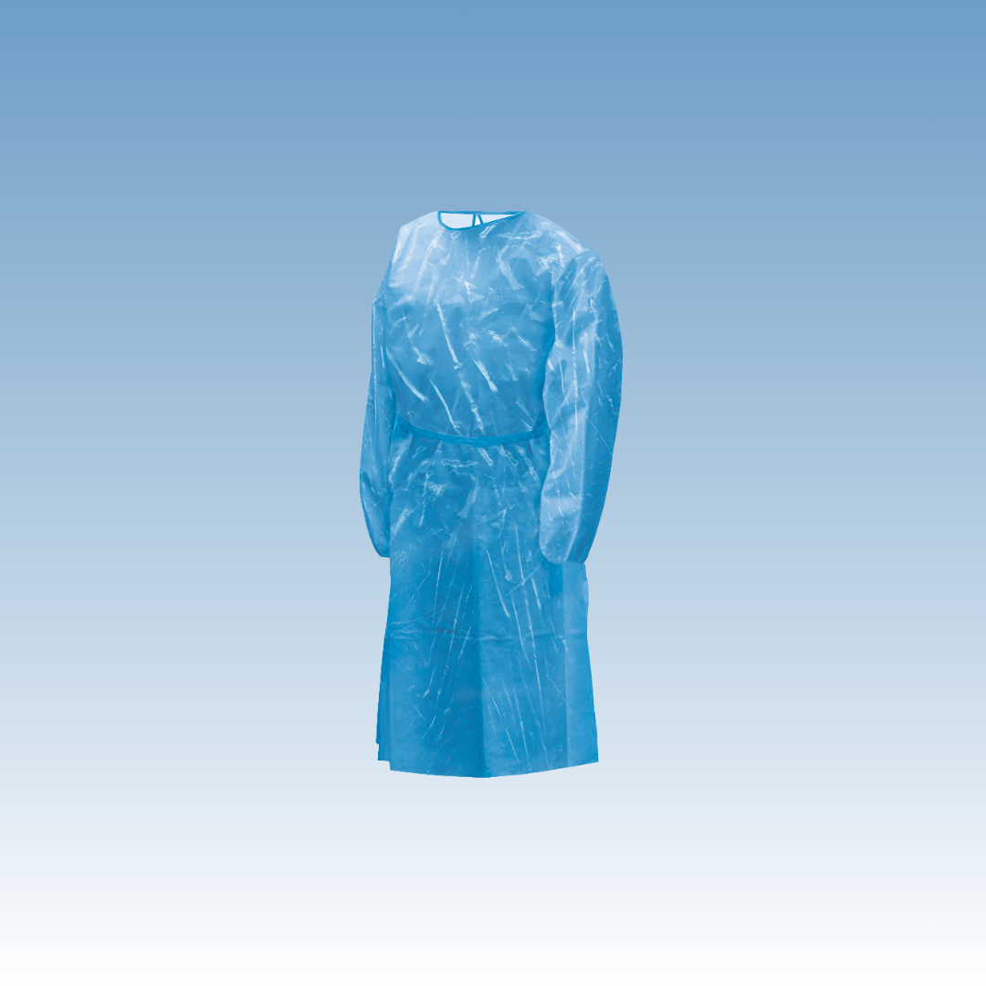 Gown Blue Plastic (w/Thumb Hooks)
