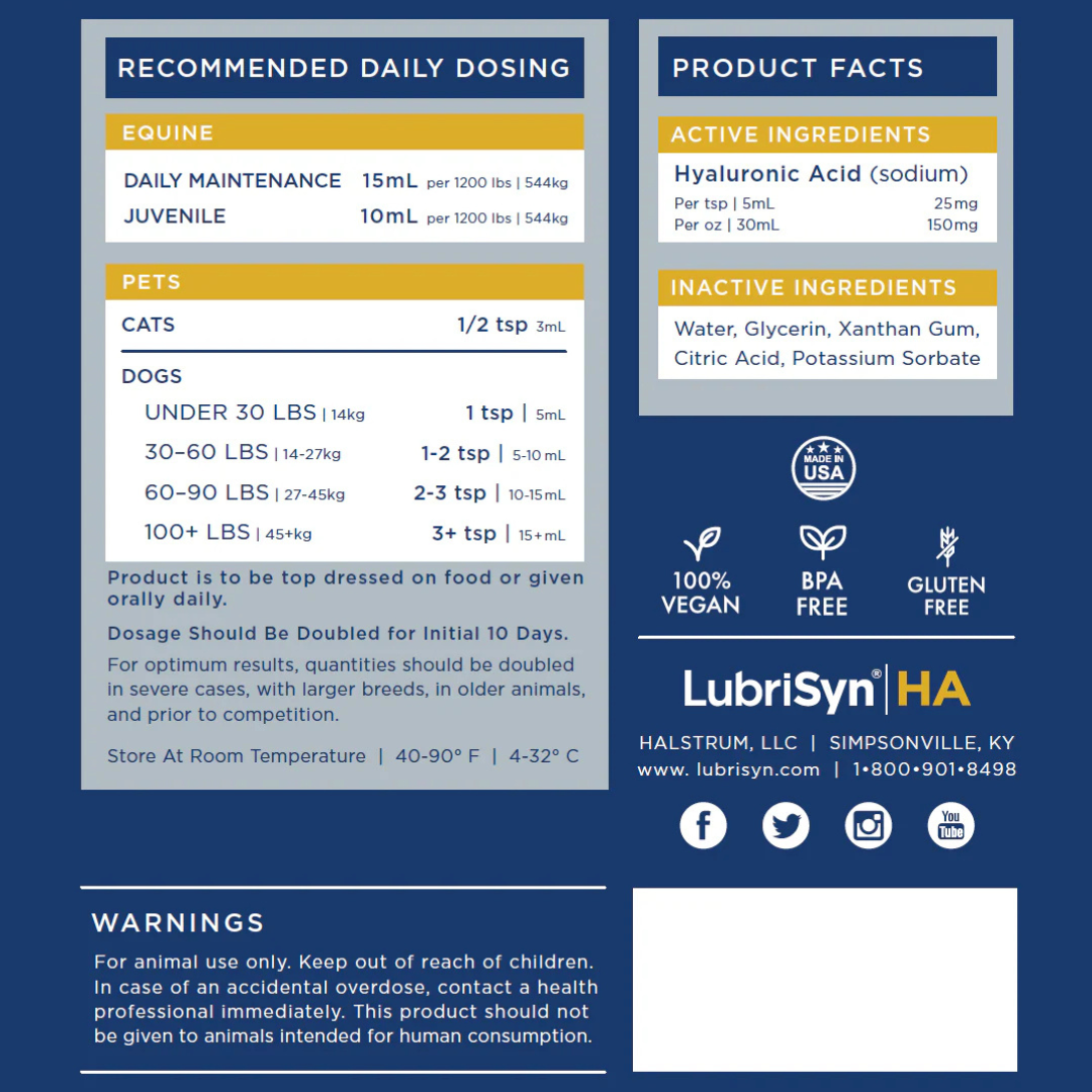 LubriSyn EQ Oral HA